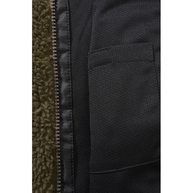 Veste polaire enfant à capuche olive - Brandit