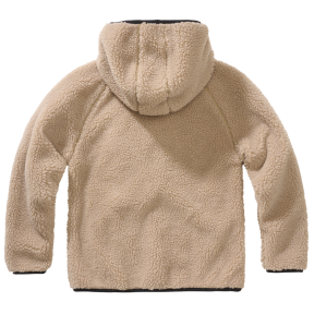 Veste polaire enfant à capuche camel - Brandit