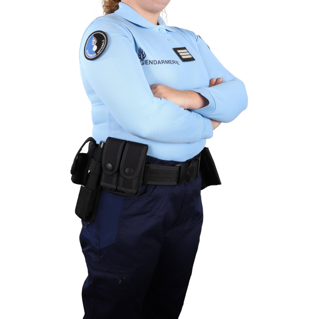Polo blauw lange mouwen Gendarmerie Dames - Patrol