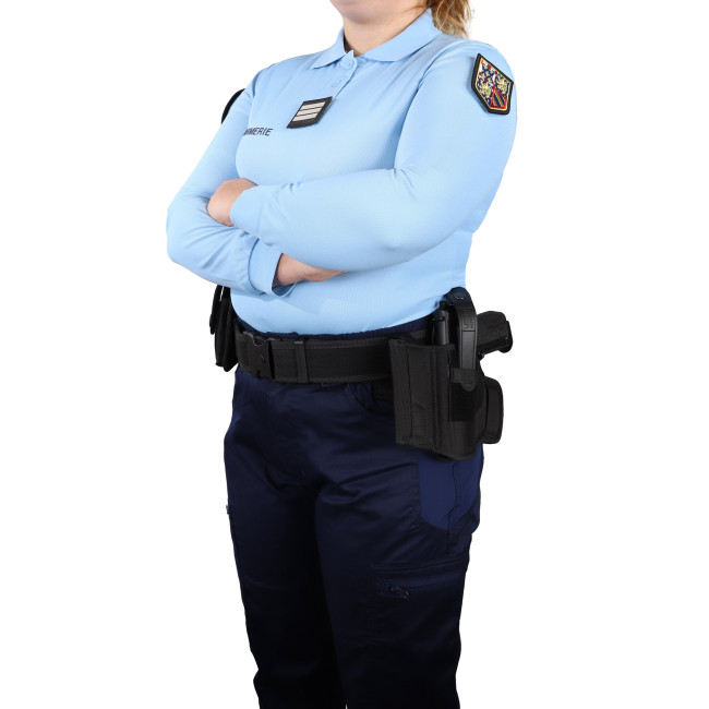 Polo niebieskie długie rękawy Żandarmeria Damskie - Patrol