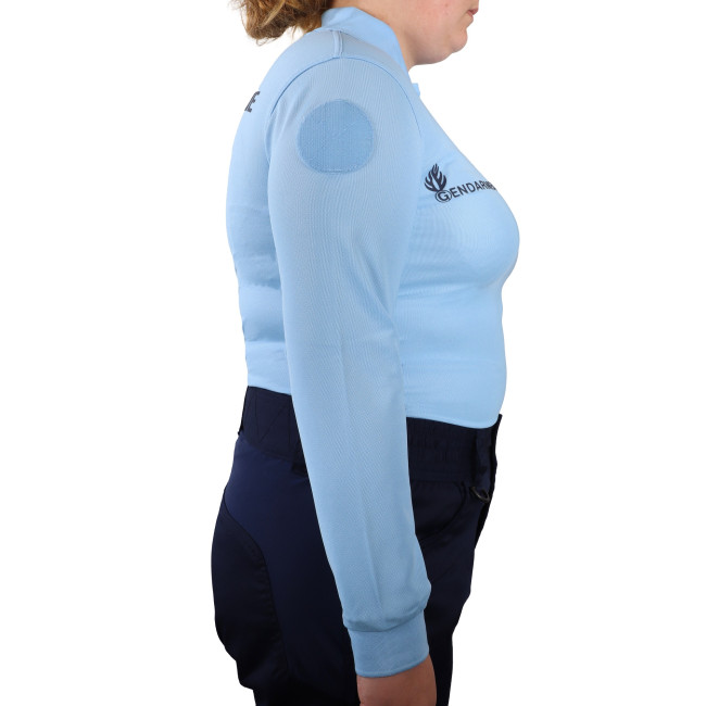 Polo blauw lange mouwen Gendarmerie Dames - Patrol