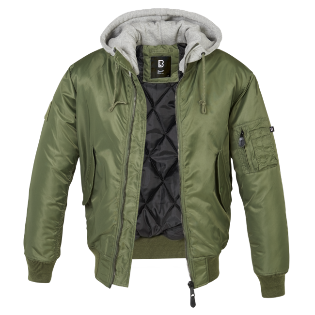 Veste à capuche MA1 gris/olive - Brandit