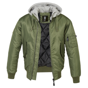 Hoodie jas MA1 grijs/olijf - Brandit