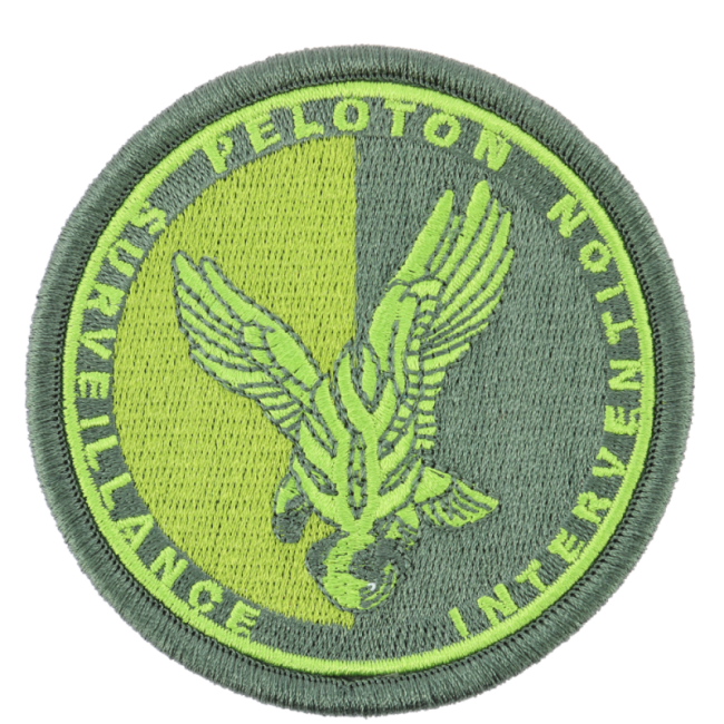 PSIG Gendarmerie embleem lage zichtbaarheid groen