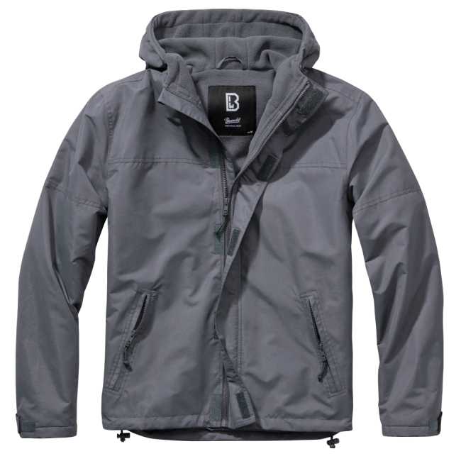 Windbreaker mit Reißverschluss anthrazit - Brandit