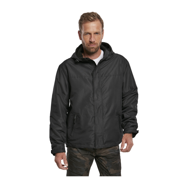 Windbreaker mit Reißverschluss schwarz - Brandit