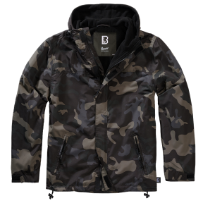 Kurtka przeciwwiatrowa na zamek darkcamo - Brandit