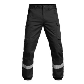 Hose mit HV-Streifen und elastischem Bund Sécu-One - Schwarz - A10 Equipment