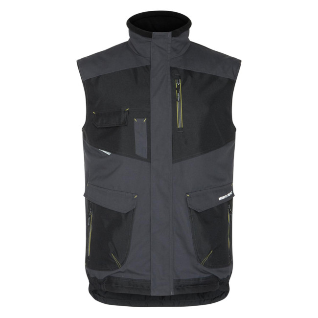 MOUWLOOS VEST ALI GRIJS EN ZWART - North Ways