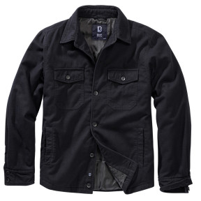 Gesteppte Flanelljacke schwarz - Brandit
