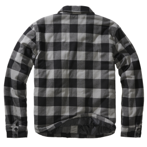 Kurtka flanelowa pikowana czarno/szara - Brandit