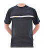 T-shirt Sécurité bande grise broderie or - DMB