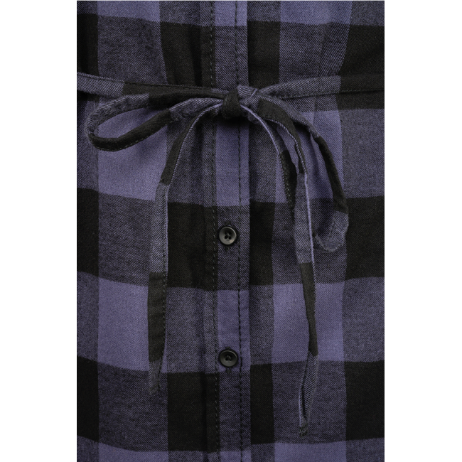 Chemise longue femme sans manches noir/gris - Brandit