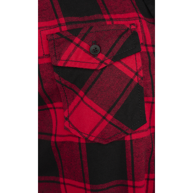 Chemise longue femme sans manches rouge/noir - Brandit