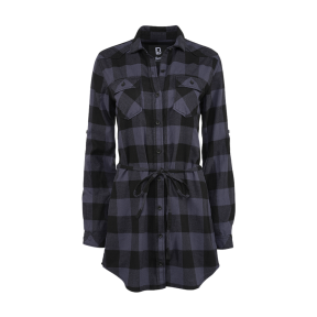 Damen Langarmhemd schwarz/grau - Brandit