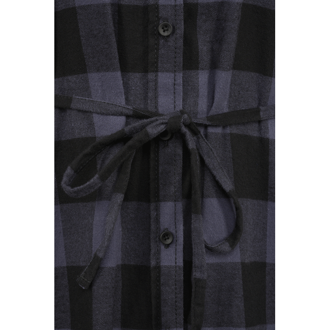 Chemise longue femme noir/gris - Brandit