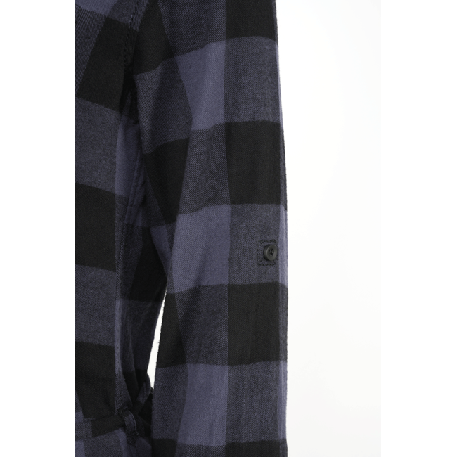 Chemise longue femme noir/gris - Brandit