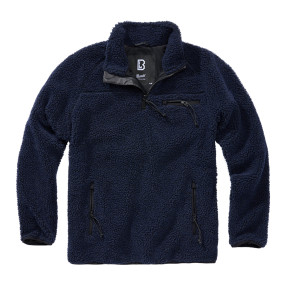 Fleece trui met rits marineblauw - Brandit