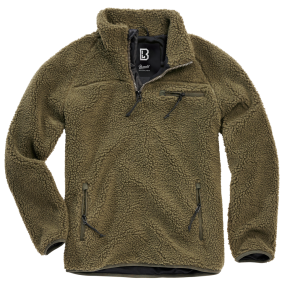 Sweat zip polaire olive - Brandit