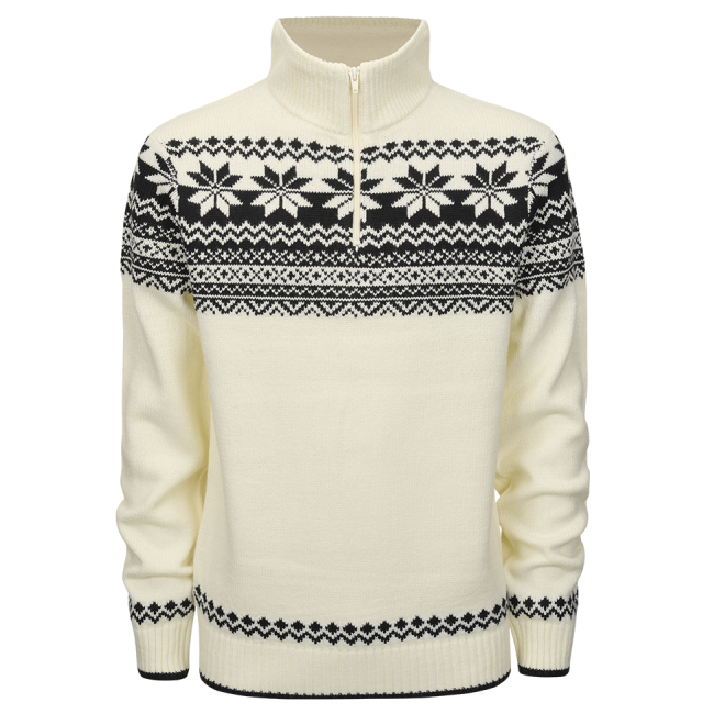 Pull zip norvégien blanc - Brandit
