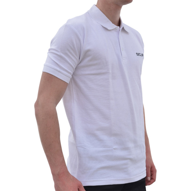 Katoenen Beveiligingspolo wit - CityGuard