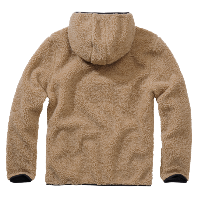 Fleece hoodie met rits kamel - Brandit