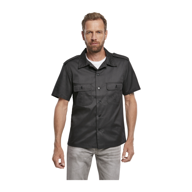 Chemise US manches courtes noir - Brandit