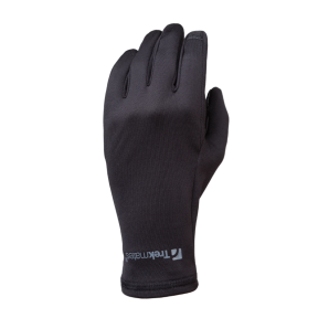 Dunne stretch microfleece handschoenen TRYFAN zwart - Trekmates