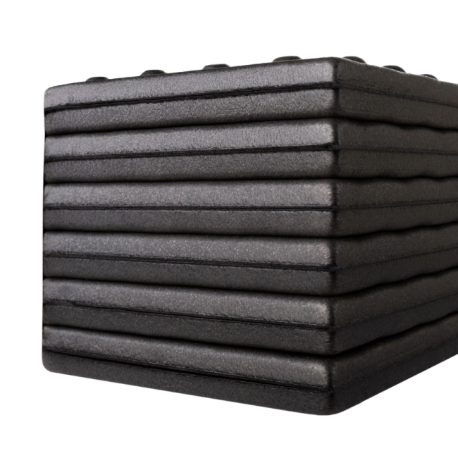 Matelas de sol pliant en mousse moulée noir - Trekmates