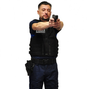 Full Tactical schwarz Herren IIIA Stadtpolizei - Le Protecteur