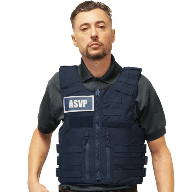 Kogelwerend vest Full Tactical IIIA ASVP zonder band heren - Le Protecteur