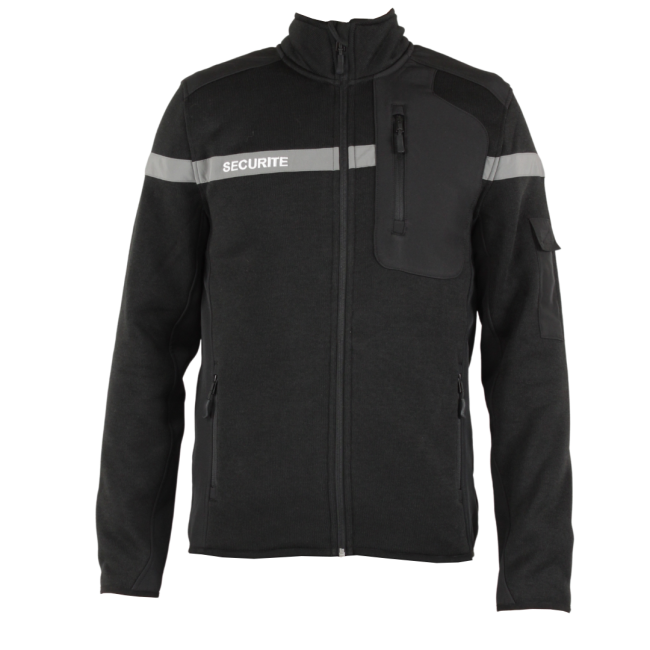 Micro-fleece veiligheidsvest Nevada zwart - Force Series