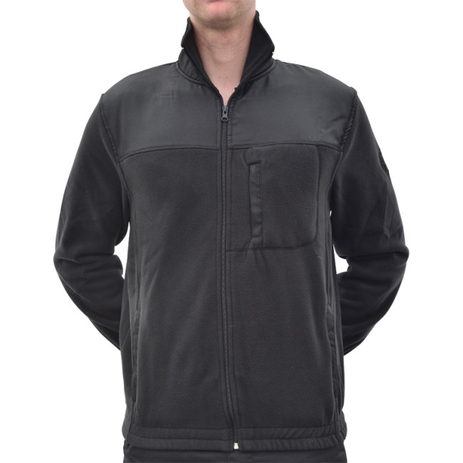 Schwarze Fleecejacke