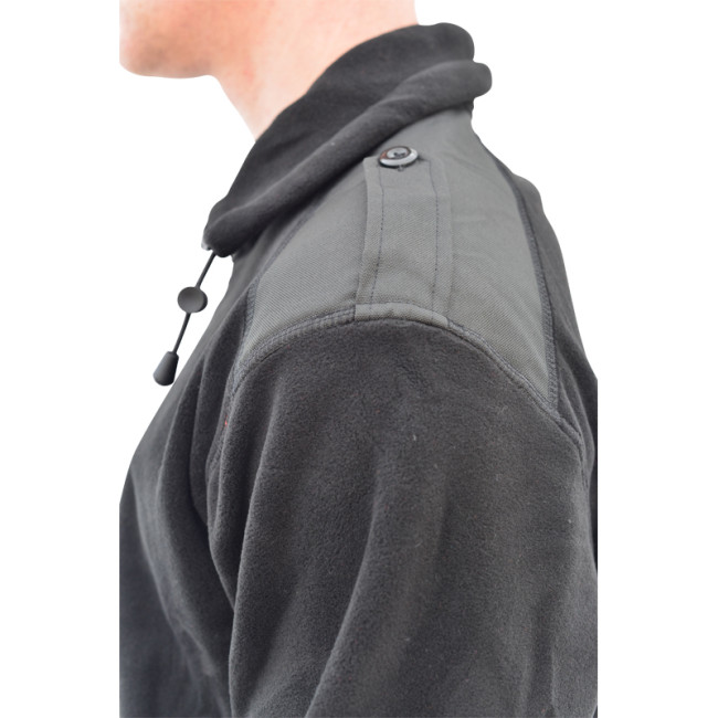 Fleece vest Army zwart - CityGuard