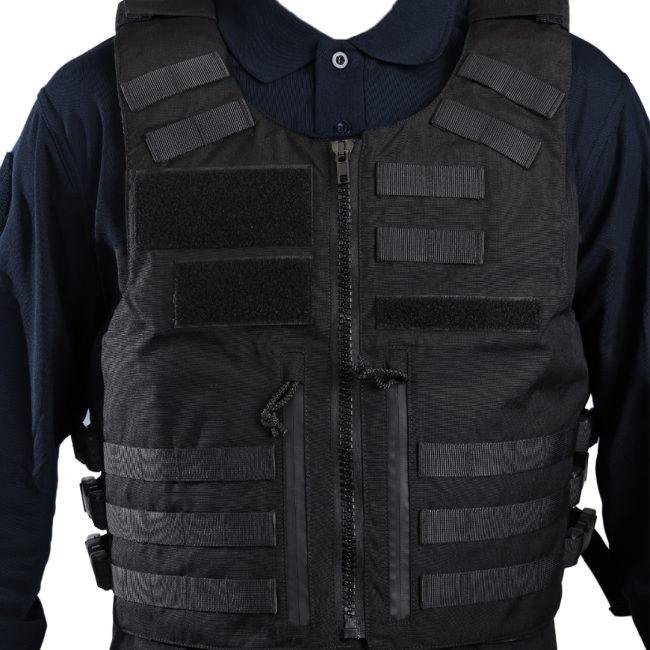 Kamizelka kuloodporna Full Tactical IIIA Policja Miejska czarna mężczyzna - Le Protecteur