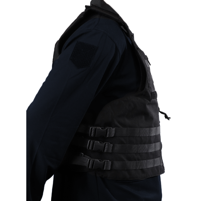 Gilet pare-balles Full Tactical IIIA Police Municipale noir homme - Le Protecteur