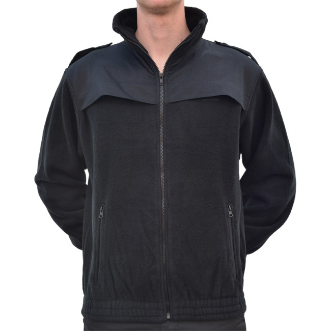 Schwarze Fleecejacke SICHERHEIT