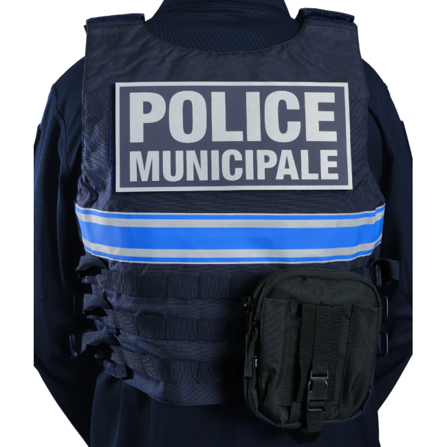 Housse de gilet pare-balles Full Tactical Police Municipale unisexe - Le Protecteur