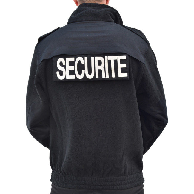 Blouson polaire noir SECURITE