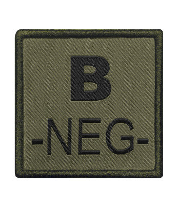 Insigne B- de groupe sanguin Kaki - A10 Equipment