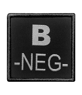 Insigne B- de groupe sanguin Noir - A10 Equipment