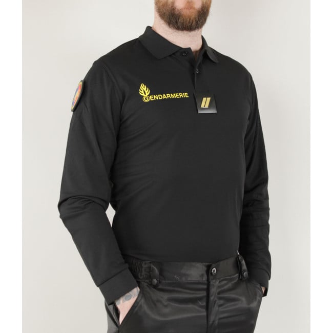 Polo Żandarmeria Mobilna Cooldry + Rzepy Czarna - Patrol