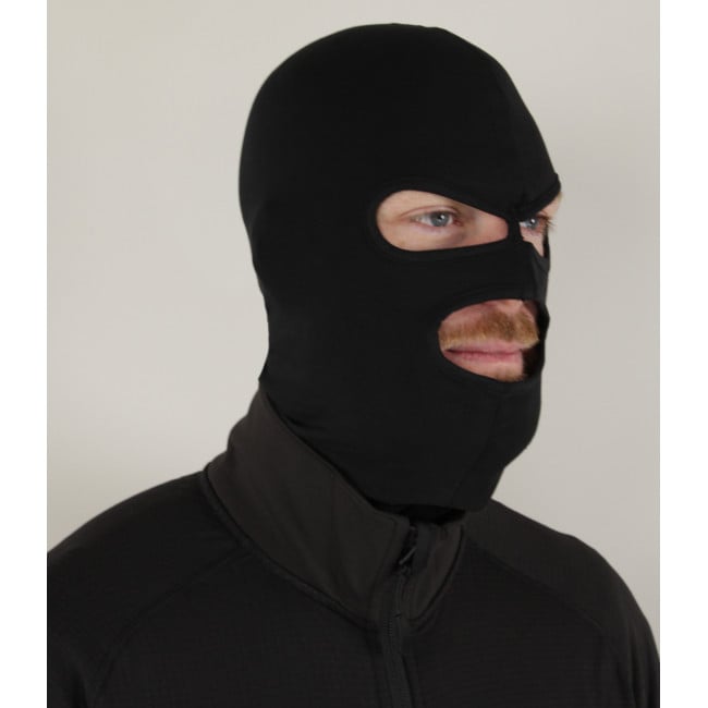 Cagoule 3 trous coton Noire - Patrol