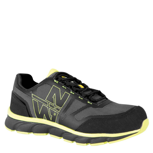 Buty robocze Justin S1P SRC czarny/żółty fluo - North Ways