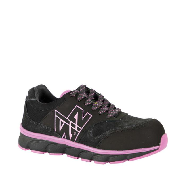 Niedrige Sicherheitsschuhe Shelly S3 SRC Schwarz/Fuchsia - North Ways