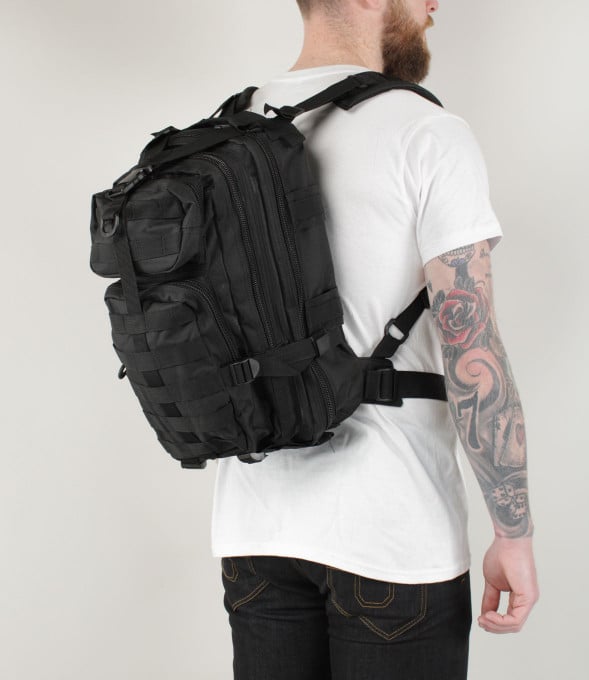 Sac à dos de combat extra large 100L noir ARES