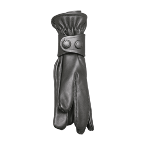 Handschuhhalter aus schwarzem Leder - GK Pro