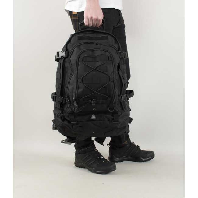 Modularer Rucksack 45/60L Schwarz - Ares