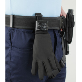 Handschoenhouder leer zwart - GK Pro