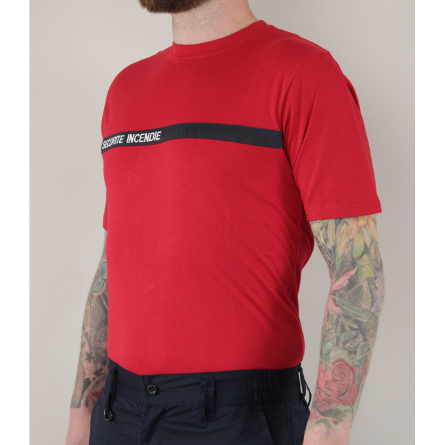 Tee-shirt STOL Rouge Sécurité Incendie - Force Series Tee-shirt STOL Rouge Sécurité Incendie - Force Series
